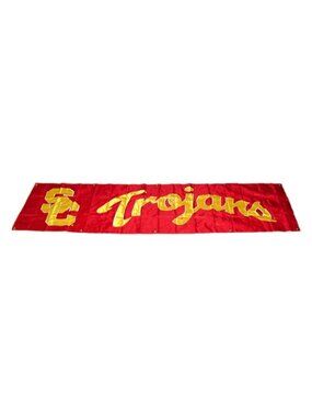 Usc Trojans University 8 X 2 Ft. Embroidered Flag Banner New Ncaa